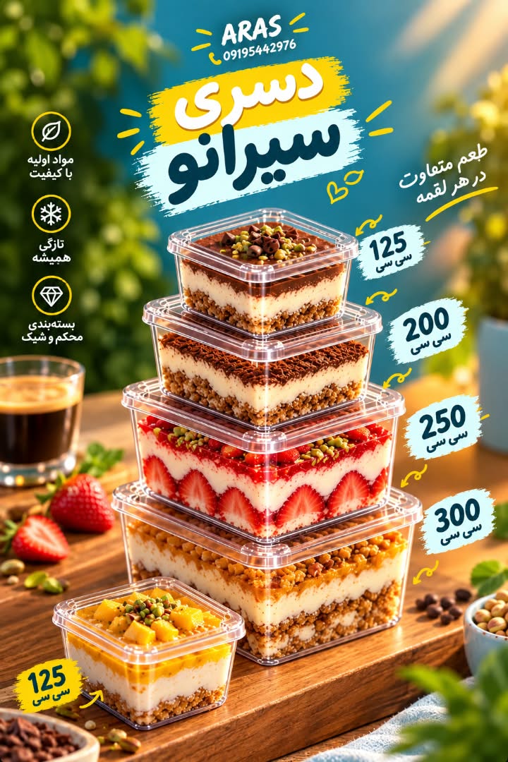 دسری سیرانو تمامی سایز ها